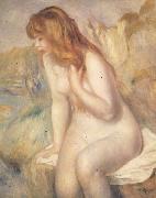 Pierre Renoir Bather on A Rock oil painting on canvas
